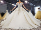 New Arrival Long Off The Shoulder Ball Gown Lace Wedding Dresses