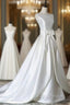 A Garment Crystal Best Quality Satin Surah Wedding Gowns Zipper Wedding Dress