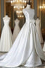 A Garment Crystal Best Quality Satin Surah Wedding Gown Zipper Wedding Dress