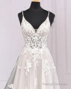 A-Line Appliques Wedding Dress