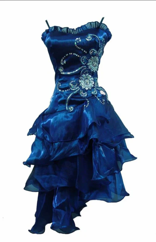 A-Line Black Ruffle Short Prom Dresses Homecoming Dresses