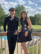 A-Line Black Ruffle Short Prom Dresses Homecoming Dresses