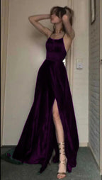 A-Line Dark Green Long Prom Dresses Prom Dresses