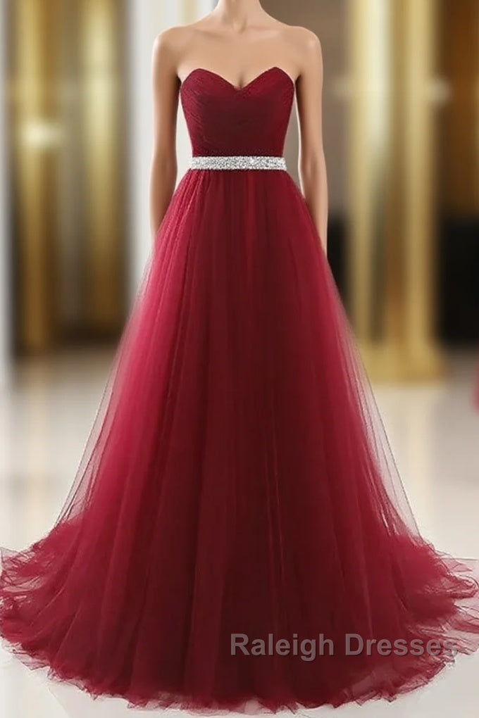 A Line Elegant Quinceanera Prom ValentineS Day Dresses Strapless Sleeveless Chapel Train Satin With Crystals Main image