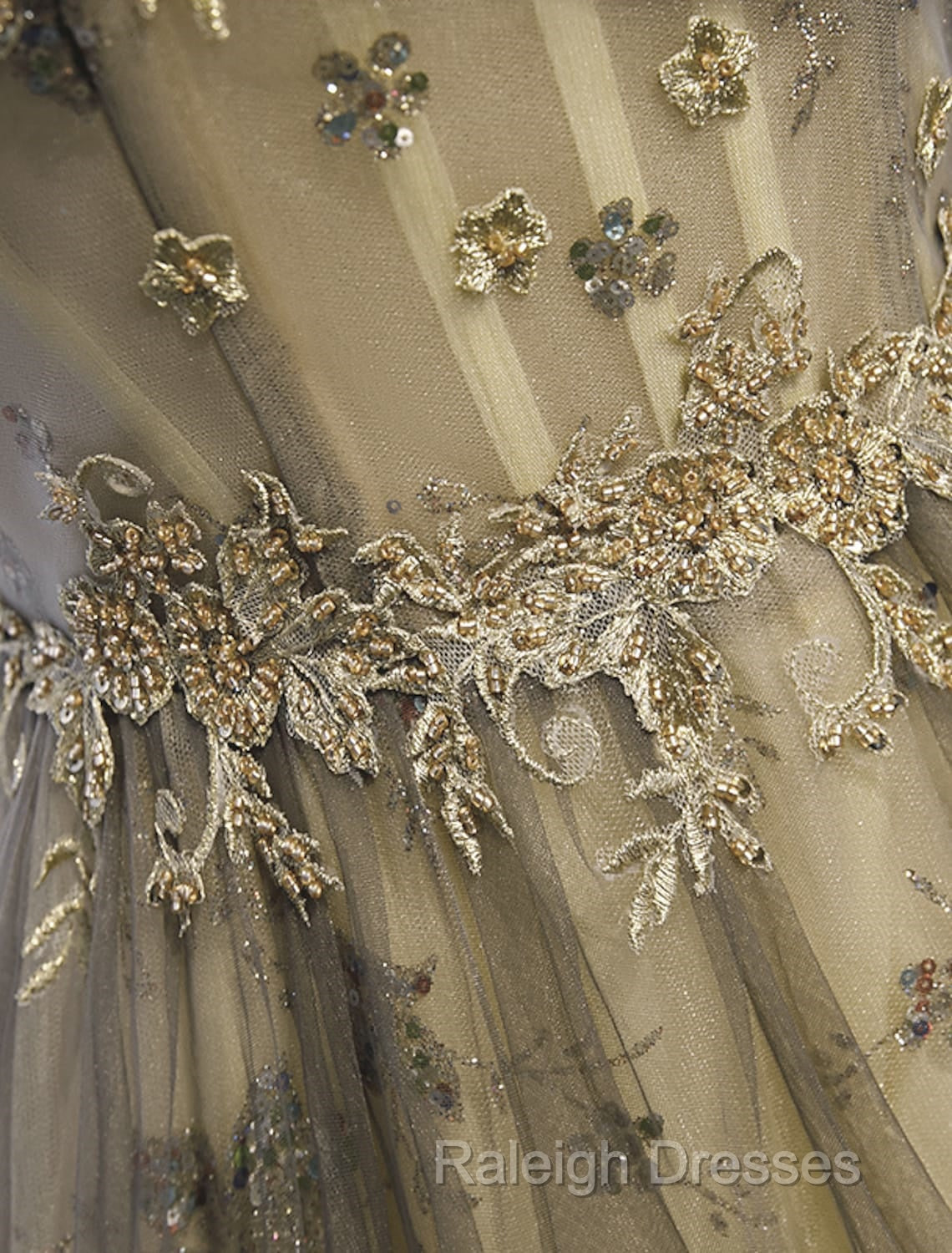 A-Line Evening Gown Elegant Dress Wedding Floor Length Short Sleeve Tulle With Pleats