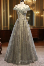 A-Line Prom Gown Elegant Dresses Wedding Floor Length Short Sleeve Tulle With Pleats