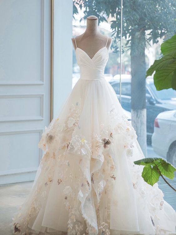 A-Line Prom Gown Prom Dress Straps Prom Dresses
