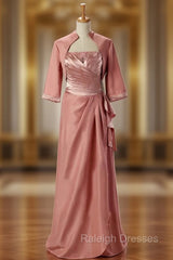 A Line Floor Length With Jacket Plus Size Mother Of The Bride Dresses