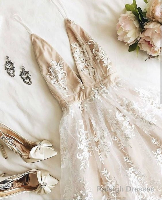 A-Line Homecoming Cocktail Dresses With Lace Main image