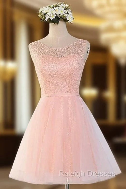 A Line Homecoming Dresses Scoop Short Mini Prom Dresses Juniors Homecoming Dress Main image