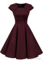 A-Line Homecoming Dress Irregular Draped Round Neck Long Sleeve Midi Dresses
