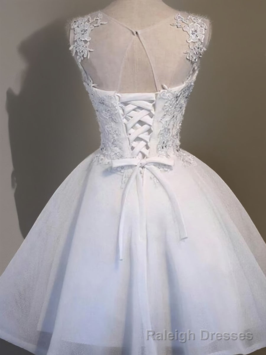 A-line Illusion Ruffles Short/Mini Tulle Dress Secondary image