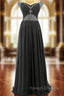 A-Line Off The Shoulder Chiffon Beading Pleats Bridesmaid Dress