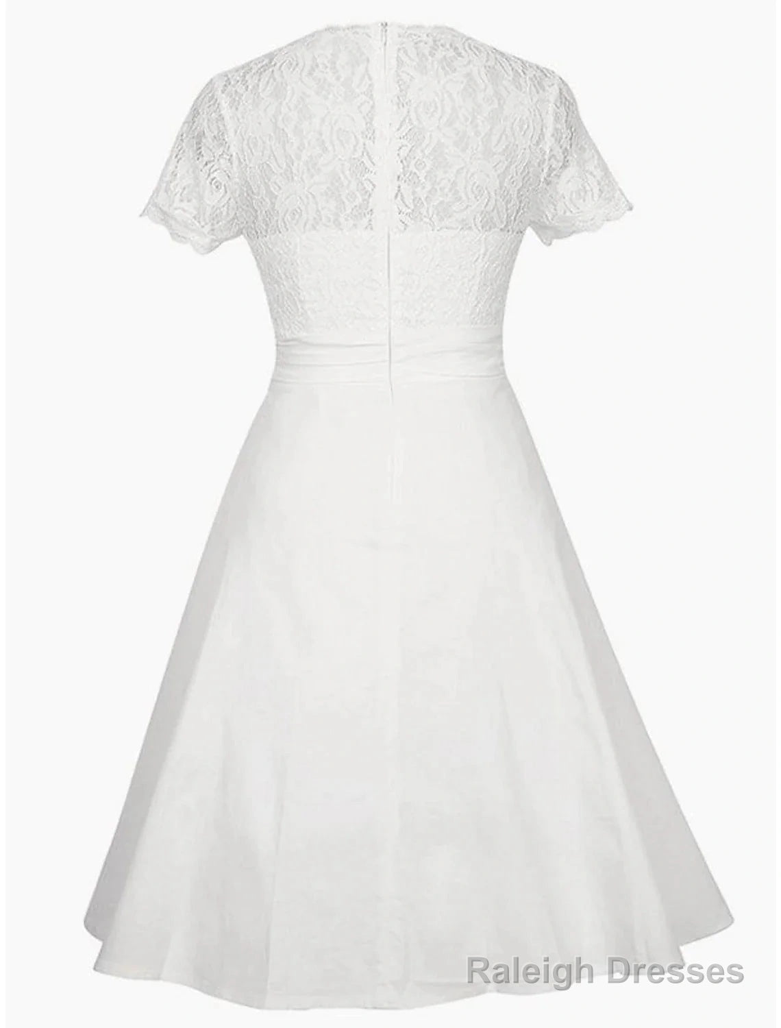 A-Line Party Dresses Elegant Dress Homecoming Knee Length Short Sleeve V Neck Satin With Appliques