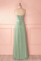 A-Line/Princess Chiffon Sweetheart Bridesmaids Dress