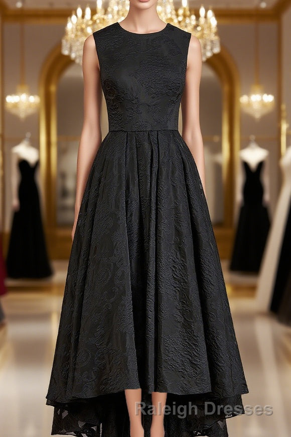 A-Line/Princess Scoop Asymmetrical Lace Mother of the Bride Dresses With Applique