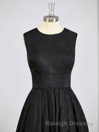 A Line Scoop Asymmetrical Lace Mother of the Bride Dress With Applique