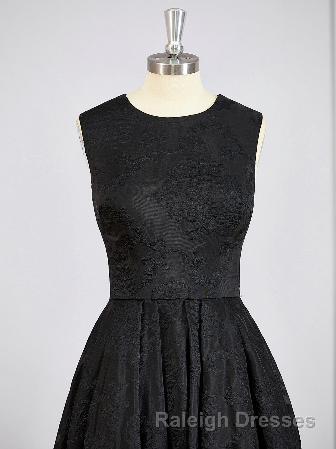 A Line Scoop Asymmetrical Lace Mother of the Bride Dress With Applique