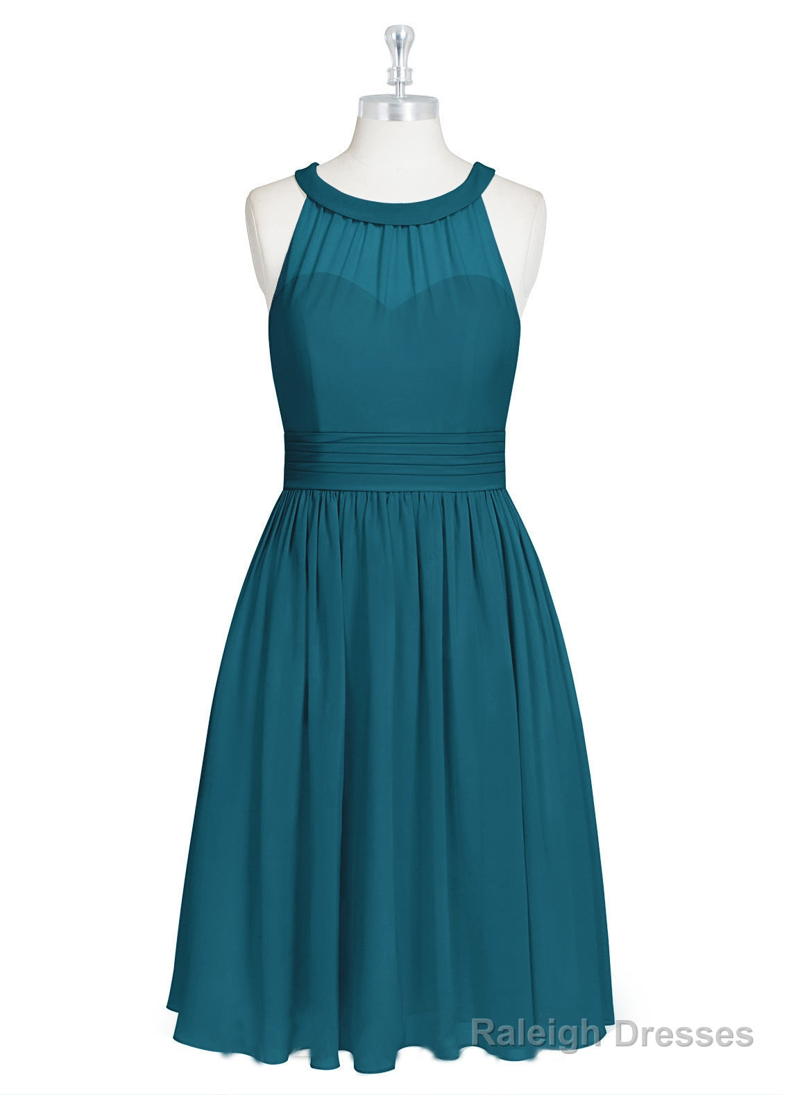 A-Line/Princess Scoop Neck Chiffon Short Bridesmaid Dress Main image