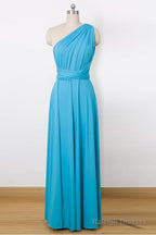 A-Line/Princess Sleeveless Convertible Bridesmaids Dress