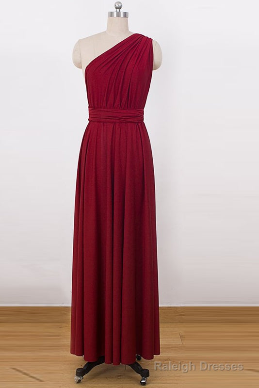 A-Line/Princess Tulle Sleeveless Convertible Bridesmaids Dress