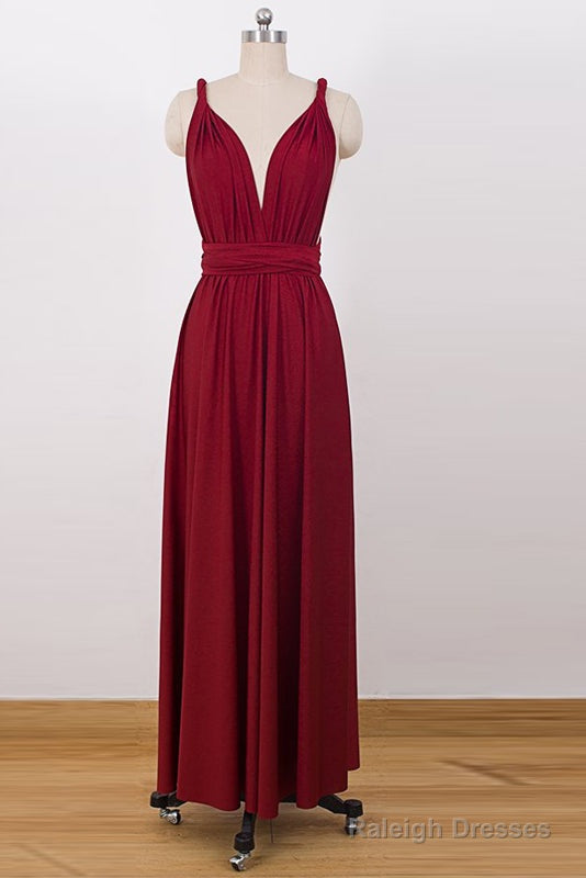 A-Line/Princess Tulle Sleeveless Convertible Bridesmaids Dress