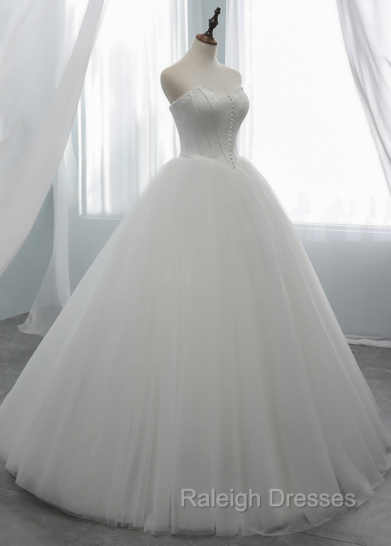 A-Line/Princess Tulle Sweetheart Wedding Dresses Secondary image