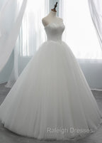 A-line Tulle Sweetheart Wedding Dresses