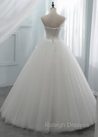 A-line Tulle Sweetheart Wedding Dresses
