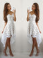A-Line/Princess V-neck Short/Mini Lace Homecoming Dresses