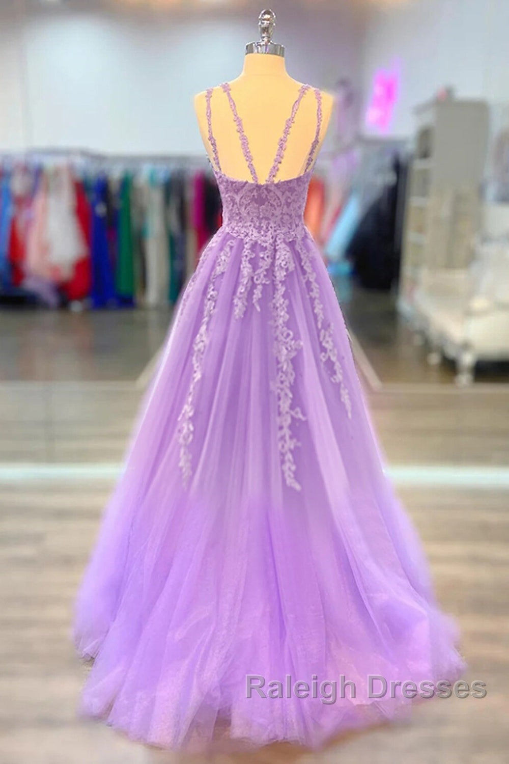 A-Line Prom Dresses Maxi Dress Formal Court Train Sleeveless Spaghetti Strap Stretch Chiffon With Appliques Shouder Flower Secondary image