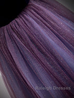 A-Line Prom Dresses Sparkle & Shine Dress Prom Floor Length Short Sleeve Scoop Neck Tulle With Sequin