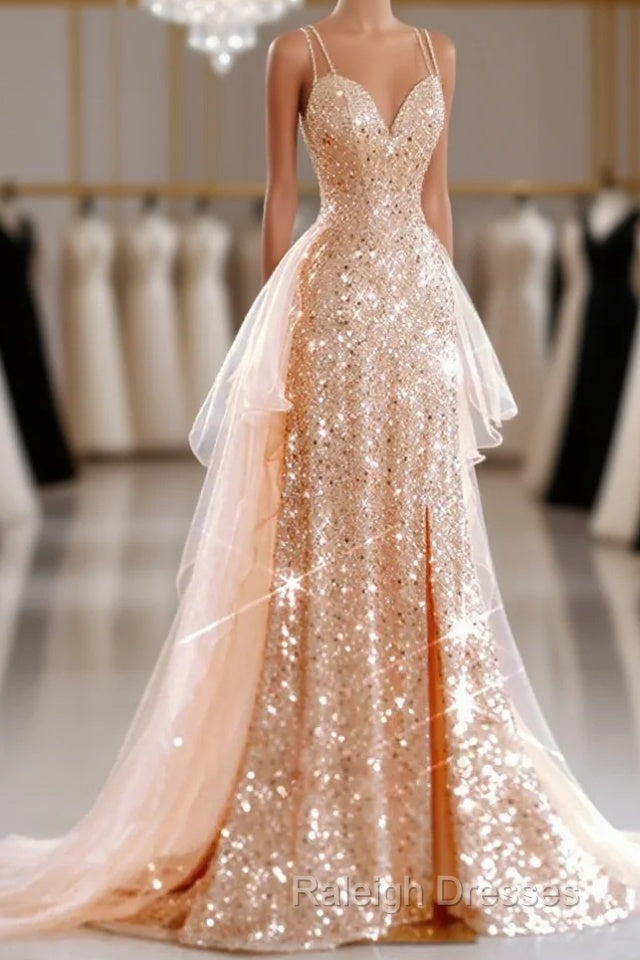 A-Line Prom Dresses Sparkle & Shine Dress Sweet 16 Birthday Floor Length Sleeveless Sweetheart Tulle With Sequin Main image