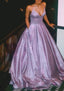 A line prom Prom dress ,purple fashion Gowns