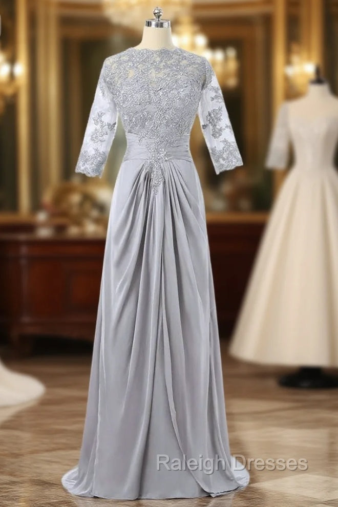 A Line Satin Lace With Jacket Mother Of The Bride Dresses Main image
