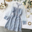 A-Line Short Blue Homecoming Dress Causal Dress