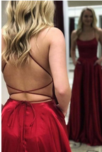 A-Line Simple Stunning Prom Dress Long Prom Gown
