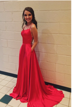 A-Line Simple Stunning Prom Dress Long Prom Gown