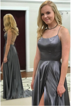 A-Line Simple Stunning Prom Dress Long Prom Gown