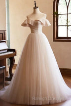 A-Line Sleeveless Backless Spaghetti Straps Floor Length Evening Dresses Prom Dress