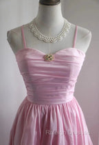 A-Line Spaghetti Strap Satin Long Wedding Dress Birthday Quinceanera Dress Prom Dress