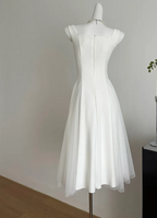 A Line Square Neck Formal Prom Dress Elegant Prom Gown