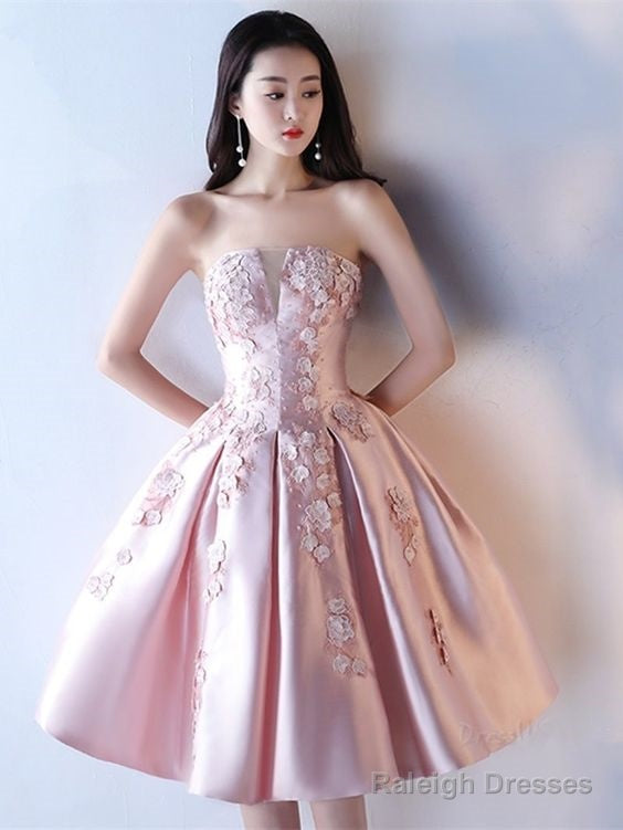 A Line Sweetheart Applique Short Homecoming Dress ,Gorgeous Evening Ho