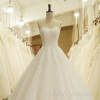 A Line Sweetheart Lace Vintage Bridal Wedding Dresses Lace Up