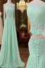 A Line Sweetheart Neck Floor Length Green Prom Dress, Long Formal / Bridesmaid Dress