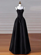 A-Line Sweetheart ??Prom Dresses For Birthday&Graduation-Burgundy Satin Long Prom Dresses