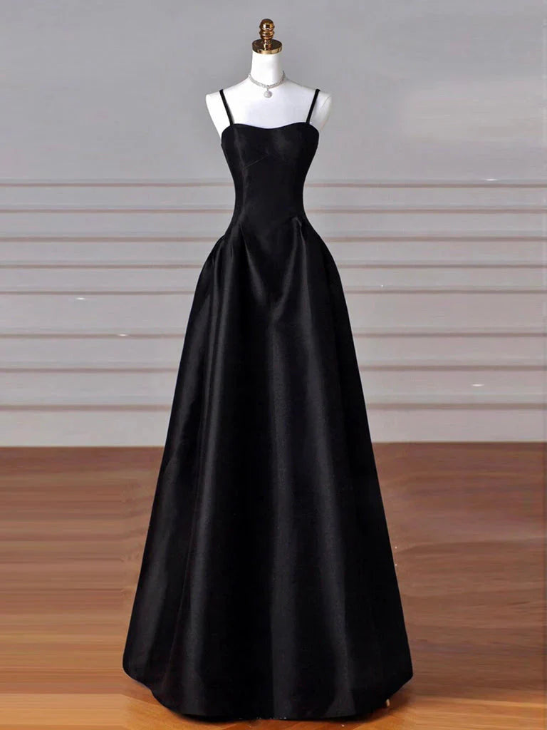 A-Line Sweetheart ??Prom Dresses For Birthday&Graduation-Burgundy Satin Long Prom Dresses