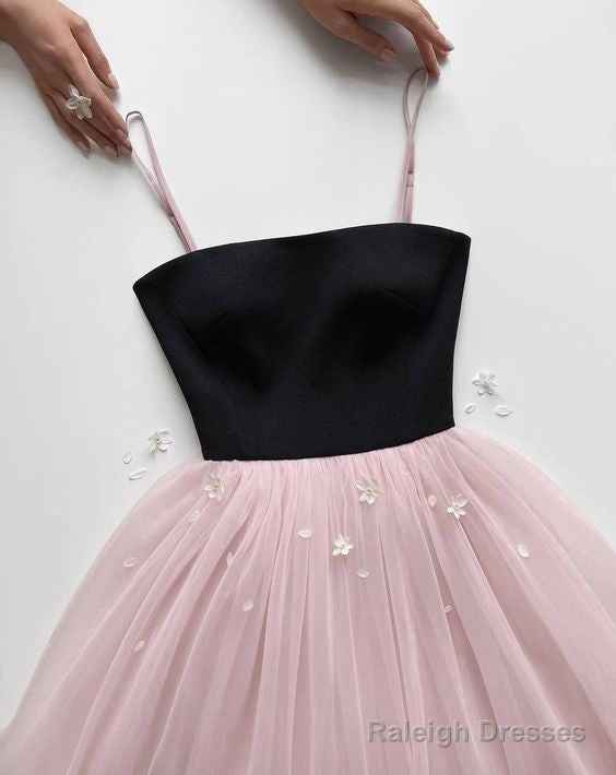 A Line Tulle Short Party Dress Homecoming Dress