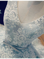 A-Line V Neck Short Lace Prom Dress Homecoming Graduation Dress Short Lace Bridesmaid Dress