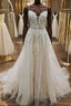 A Line V Neck White Lace Long Prom Wedding Dresses Thin Strap White Lace Prom Dresses White Lace Prom Dresses